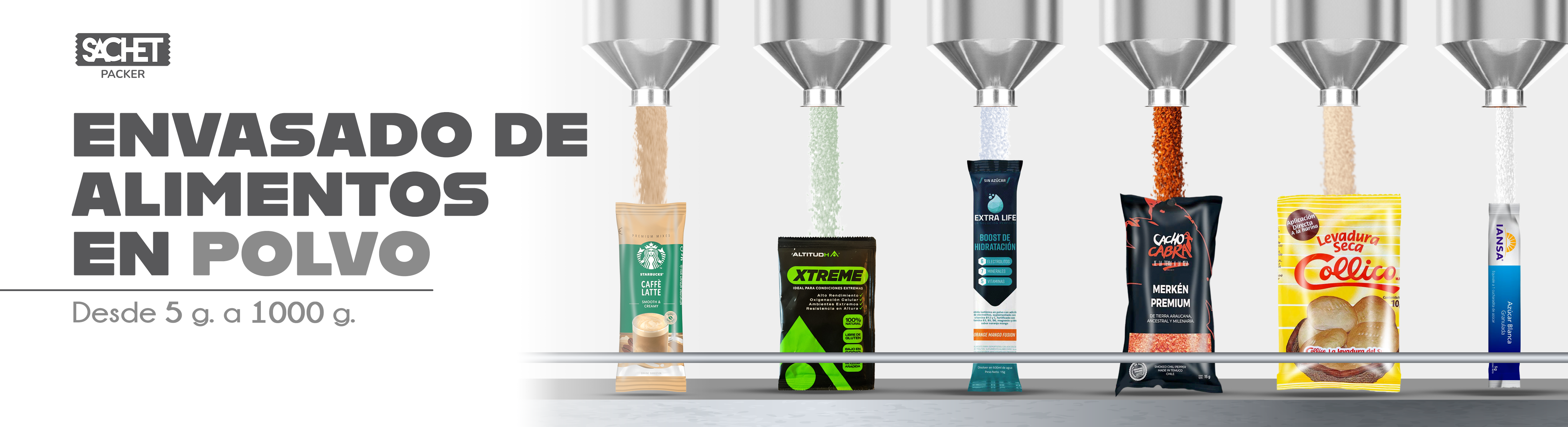 Alimentos líquidos en sachet